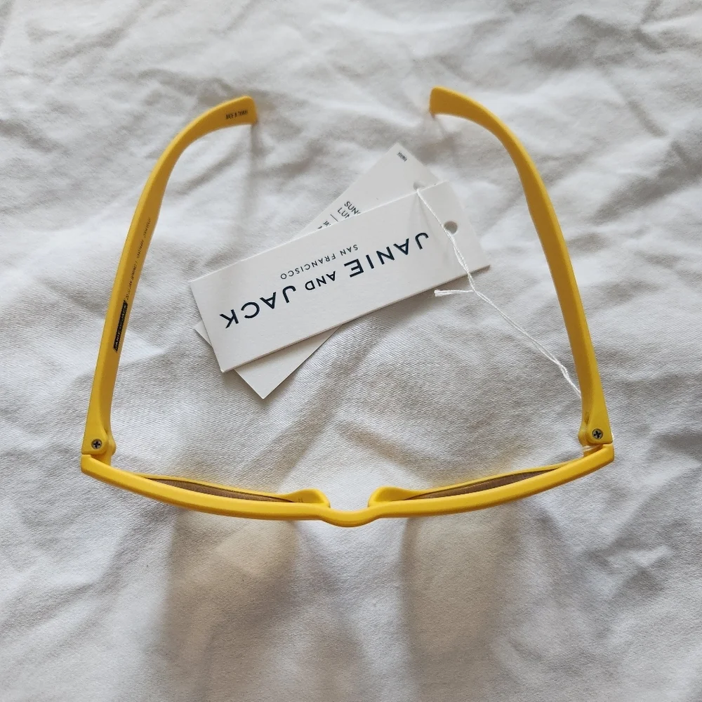 Janie and Jack Classic Yellow Sunglasses- 2-4 Years
